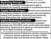 Marketing Manager new Jobs in Pak Pakistan Lahore
