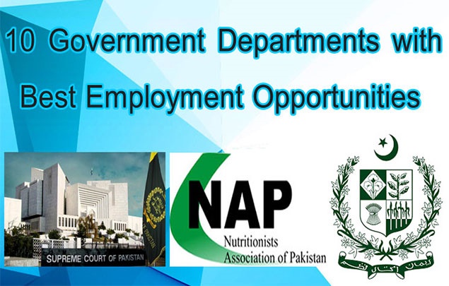 10 Government Departments with Best Employment Opportunities