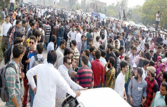 PU Law students protested against “incorrect” marking of papers