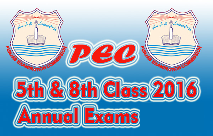 PEC conducted 5th Class and 8th Class 2017 exams successfully