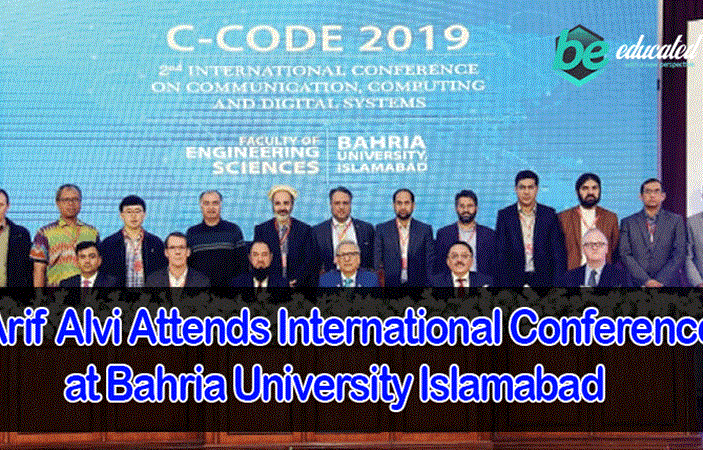 Arif Alvi Attends International Conference at Bahria University Islamabad