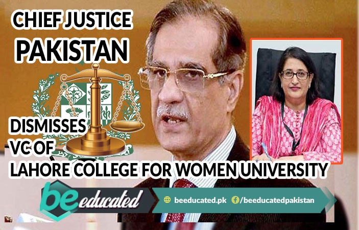 Chief Justice Dismisses VC of Lahore College for Women University