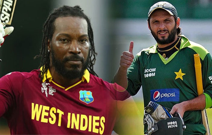 Chris Gayle Levels Shahid Afridi's Record for Most Sixes in International Cricket
