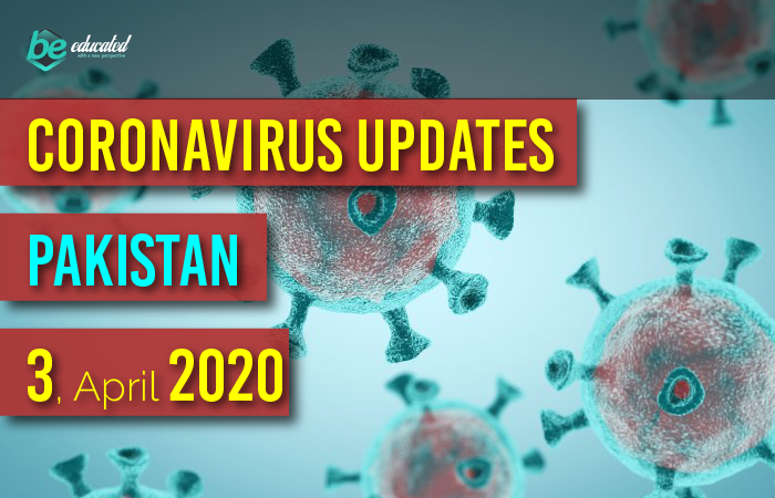 Coronavirus Live updates Pakistan, April 3: Latest news Coronavirus Pakistan and around the world