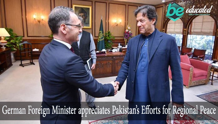 German Foreign Minister appreciates Pakistan’s Efforts for Regional Peace
