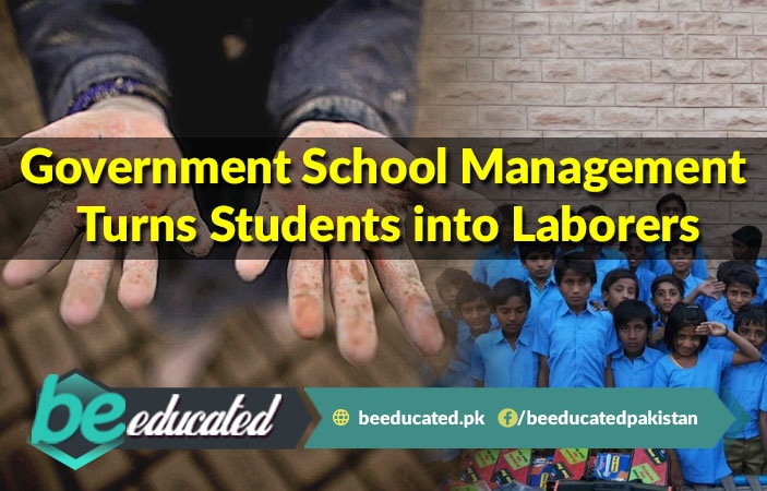 Government School Management Turns Students into Labours