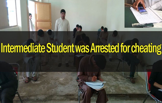 Intermediate Student was arrested for cheating