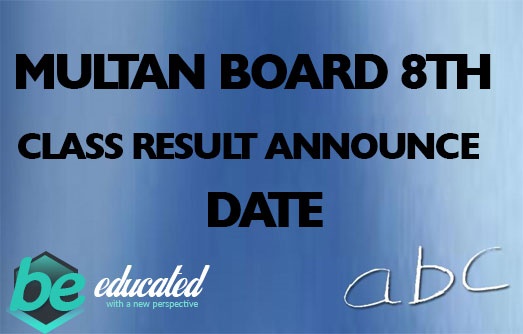 Multan Board 8th Class Result 2020