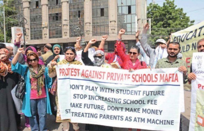 Parents stage strike against fee spikes