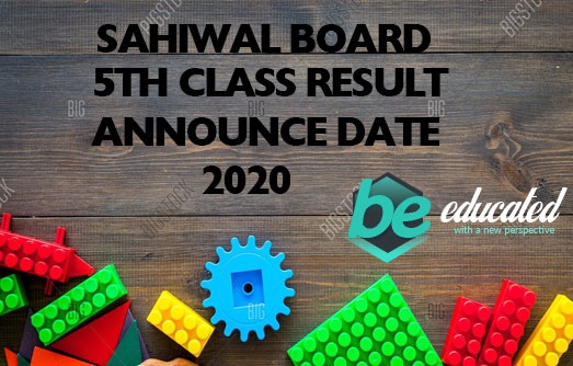 Sahiwal Board 5th Class Result 2020