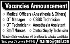 Hospital Staff Required In A Private Hospital 09 Mar 2018