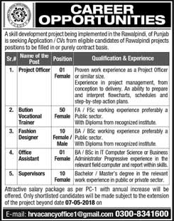 Jobs in a Private Company in Rawalpindi 30 April 2018