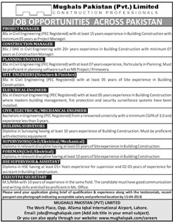 Jobs In Mughals Pakistan Private Limited 25 Mar 2018