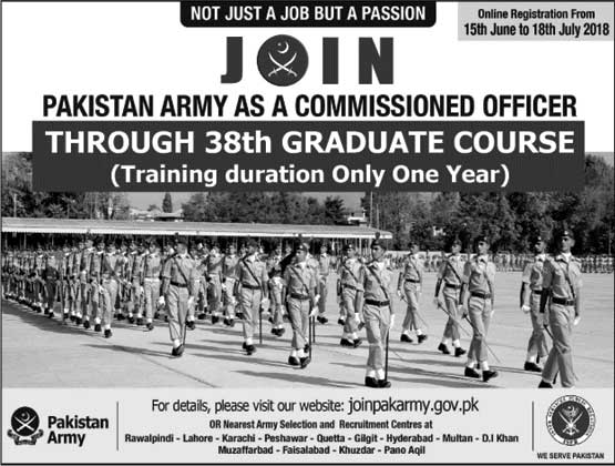 Jobs in Pakistan Army 14 June 2018