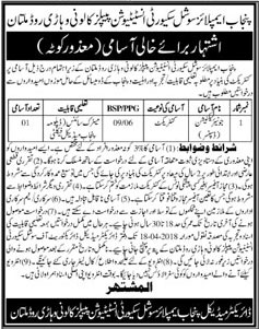 Jobs in Punjab Employees Social Security Institute 03 Apr 2018