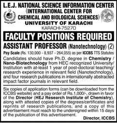 Jobs in University of Karachi 27 May 2018