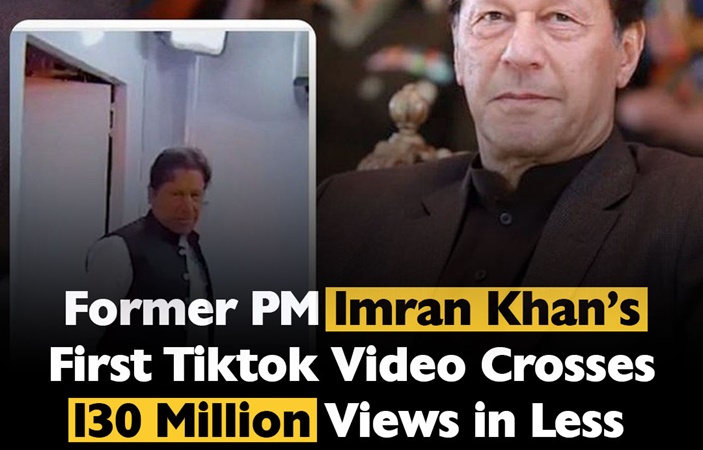 Imran Khan First Tiktok Video Crosses 130 Million Views in Less than 24 hours