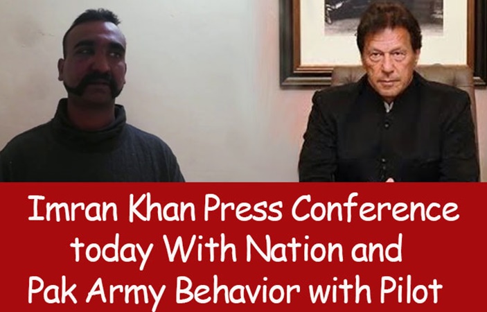 Imran Khan Press Conference today With Nation and Pak Army Behavior with Pilot
