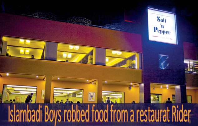 Islambadi Boys robbed food from a restaurat Rider