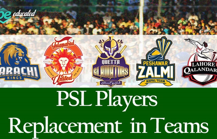 PSL Player Replacement in Teams