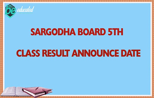 Sargodha Board 5th Class Result 2020