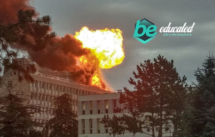 فرانس کے شہر لیون میں یونیورسٹی میں دھماکا