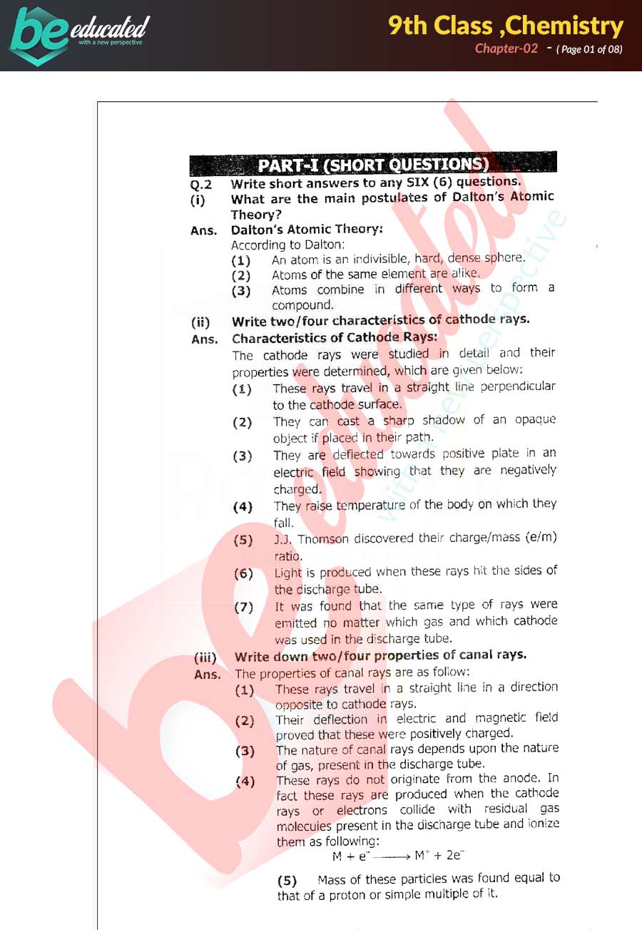 9Th Sindh Board Chemistry Text Book / Online Chemistry ...