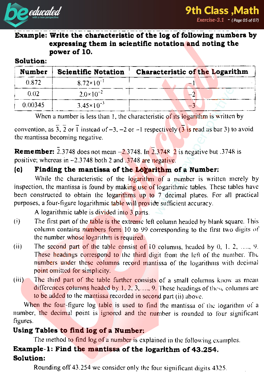 math class 9 chapter 1 ex 1.3 notes